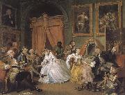 William Hogarth Countess painting fashionable group to get up early marriage Sweden oil painting artist
